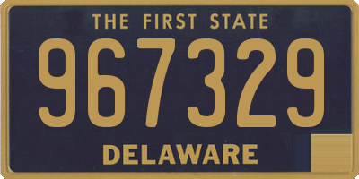 DE license plate 967329