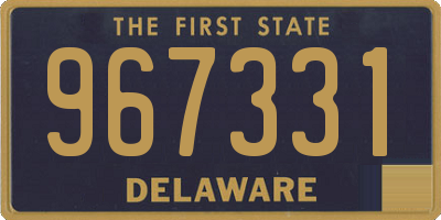 DE license plate 967331