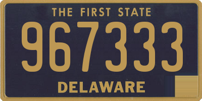 DE license plate 967333