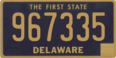 DE license plate 967335