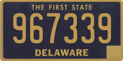 DE license plate 967339