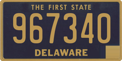 DE license plate 967340