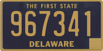 DE license plate 967341