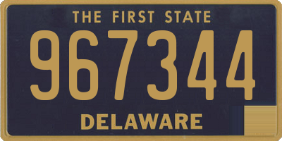 DE license plate 967344