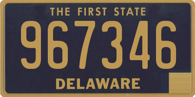 DE license plate 967346