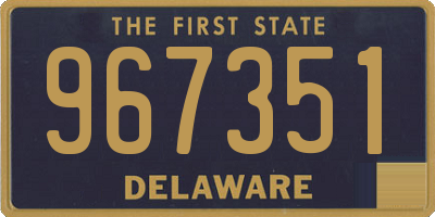 DE license plate 967351