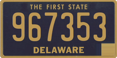 DE license plate 967353