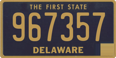 DE license plate 967357