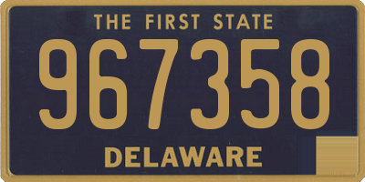 DE license plate 967358