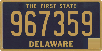 DE license plate 967359