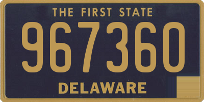 DE license plate 967360