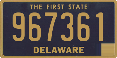 DE license plate 967361