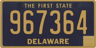 DE license plate 967364