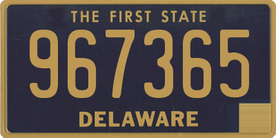 DE license plate 967365