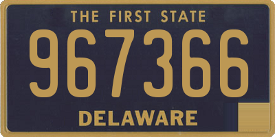 DE license plate 967366