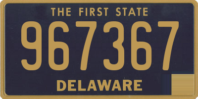 DE license plate 967367