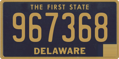 DE license plate 967368