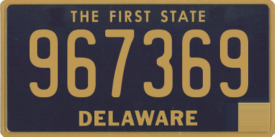 DE license plate 967369