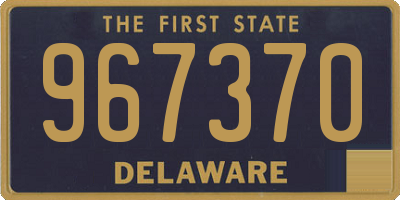 DE license plate 967370