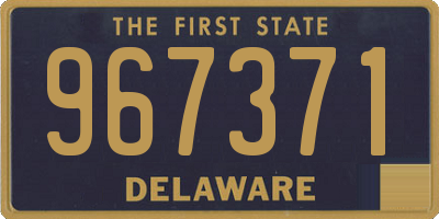 DE license plate 967371