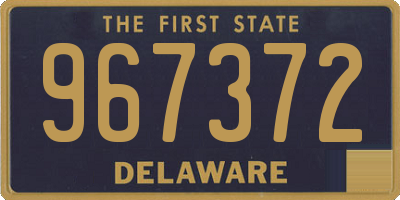 DE license plate 967372