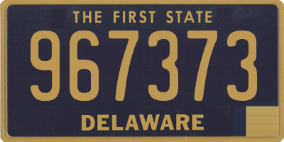 DE license plate 967373