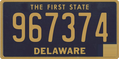 DE license plate 967374