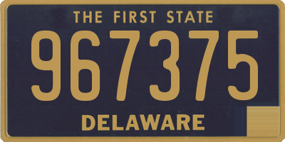 DE license plate 967375