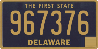 DE license plate 967376