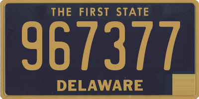 DE license plate 967377