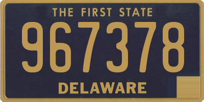 DE license plate 967378