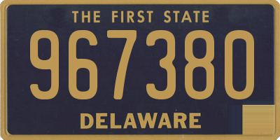 DE license plate 967380