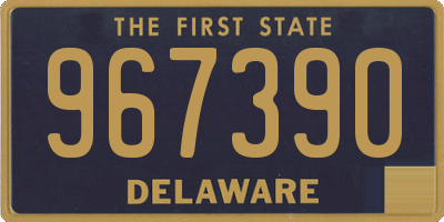 DE license plate 967390