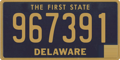 DE license plate 967391