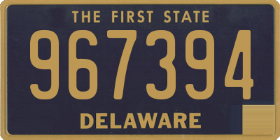 DE license plate 967394