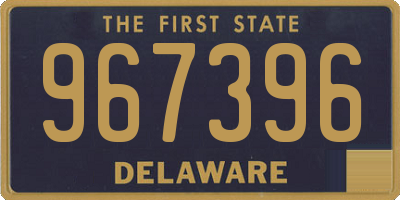 DE license plate 967396