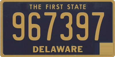 DE license plate 967397