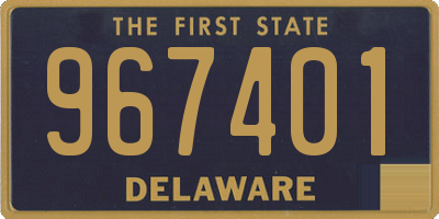 DE license plate 967401