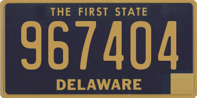 DE license plate 967404