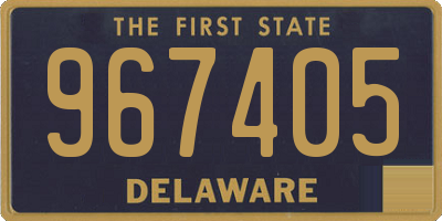 DE license plate 967405