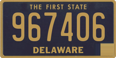 DE license plate 967406