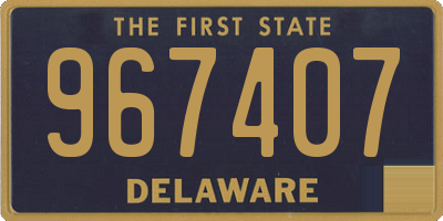 DE license plate 967407