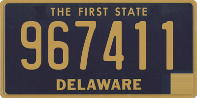 DE license plate 967411