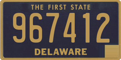 DE license plate 967412