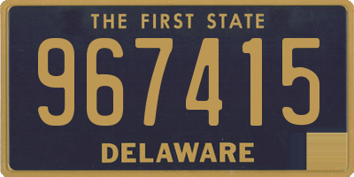 DE license plate 967415