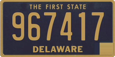 DE license plate 967417