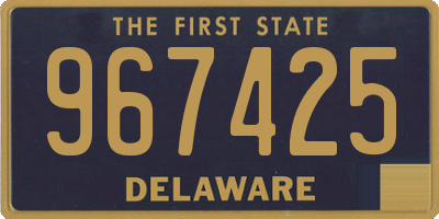 DE license plate 967425