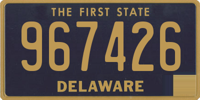 DE license plate 967426