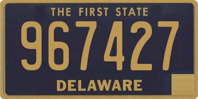 DE license plate 967427