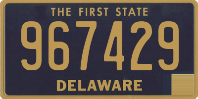 DE license plate 967429